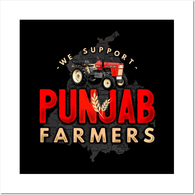 We support Punjab farmers Wall Art by SAN ART STUDIO 